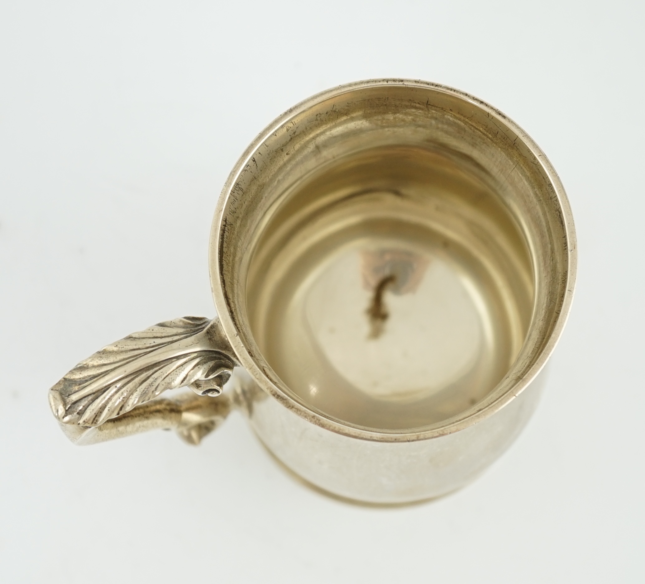 A George III silver baluster mug, by Fuller White?